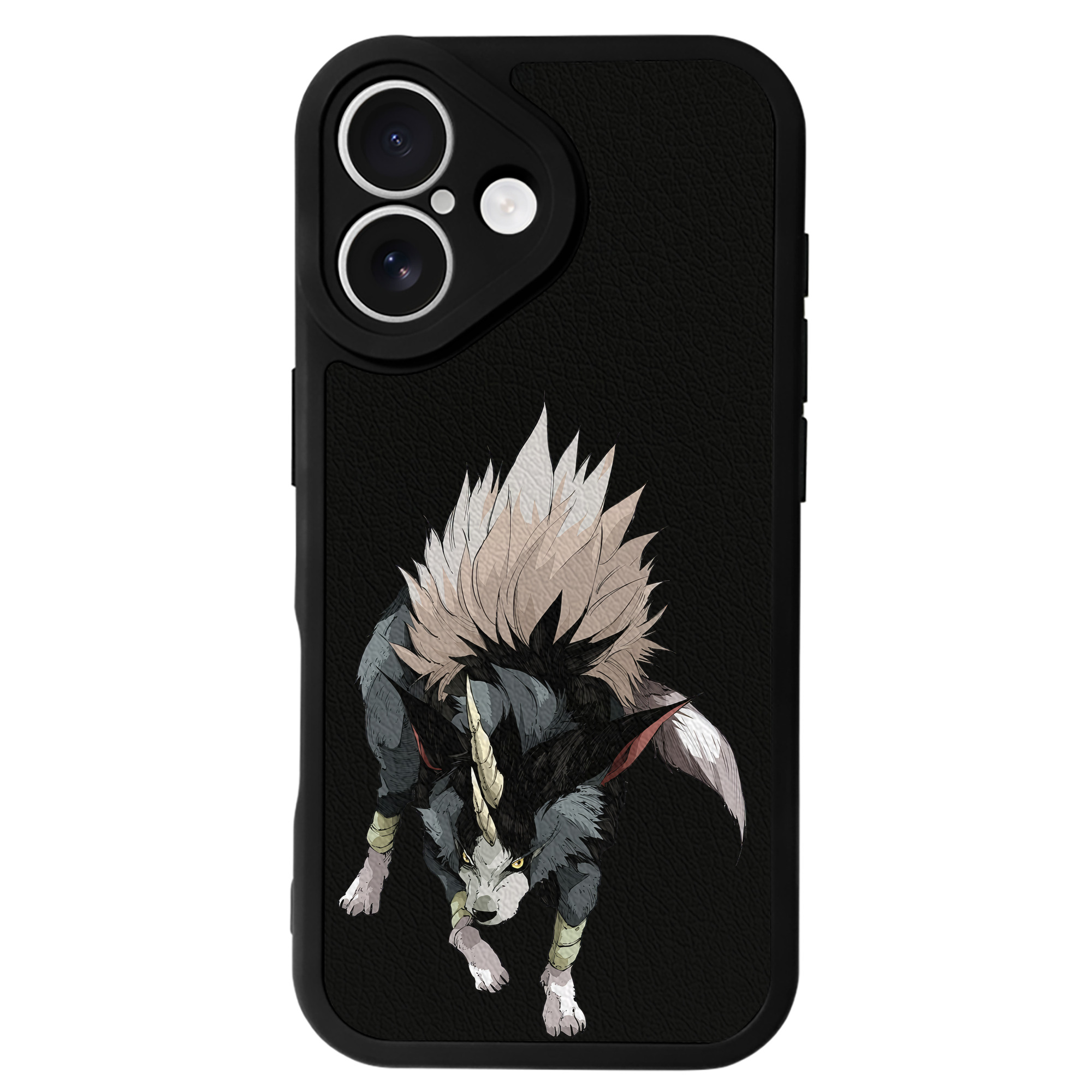 （画像用） 転スラ Regarding Reincarnated to Slime 【iPhone 16シリーズ対応】シリコンスマホケース（レザー調） 材質：シリコン